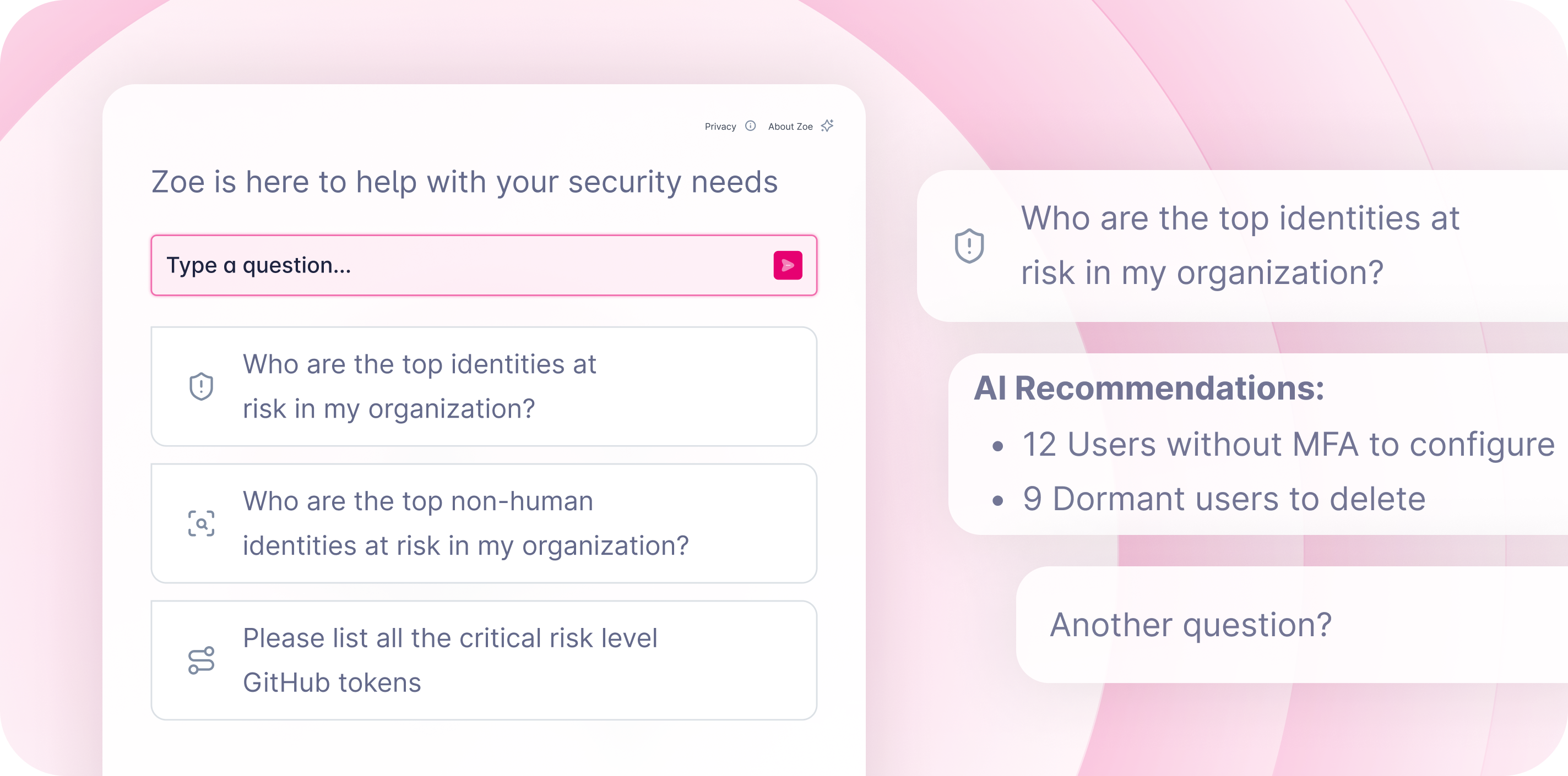 Zoe - AI Assistant for Identity Security